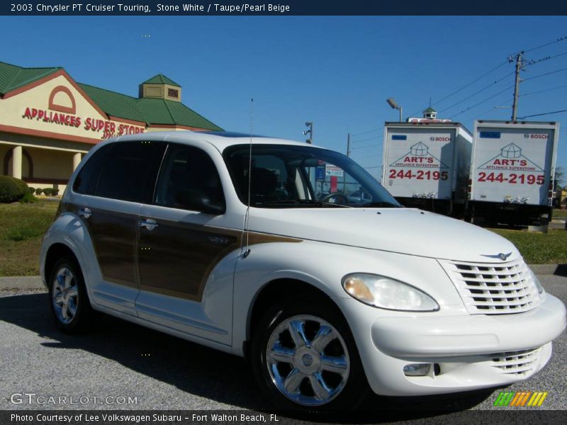 Stone White / Taupe/Pearl Beige 2003 Chrysler PT Cruiser Touring
