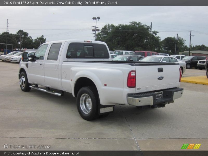Oxford White / Camel 2010 Ford F350 Super Duty Lariat Crew Cab Dually