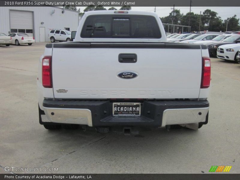Oxford White / Camel 2010 Ford F350 Super Duty Lariat Crew Cab Dually