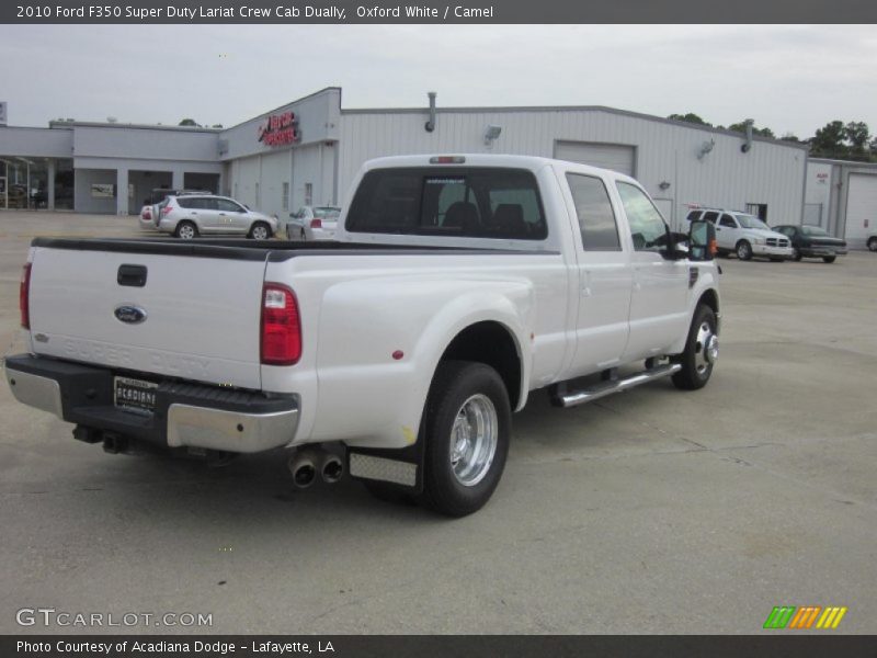 Oxford White / Camel 2010 Ford F350 Super Duty Lariat Crew Cab Dually