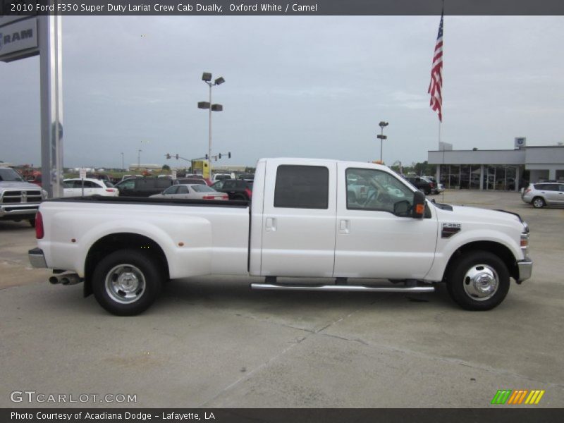 Oxford White / Camel 2010 Ford F350 Super Duty Lariat Crew Cab Dually