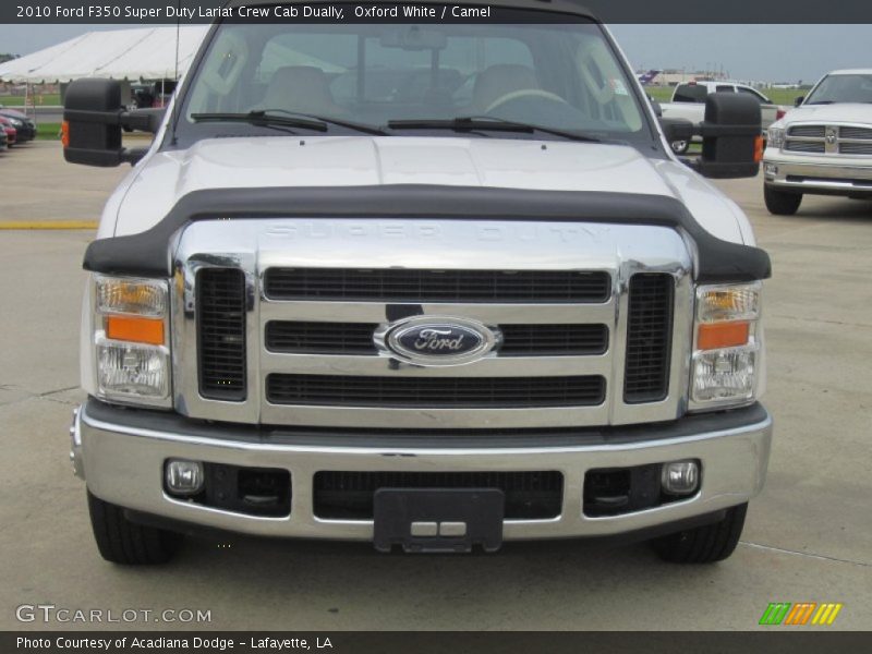 Oxford White / Camel 2010 Ford F350 Super Duty Lariat Crew Cab Dually