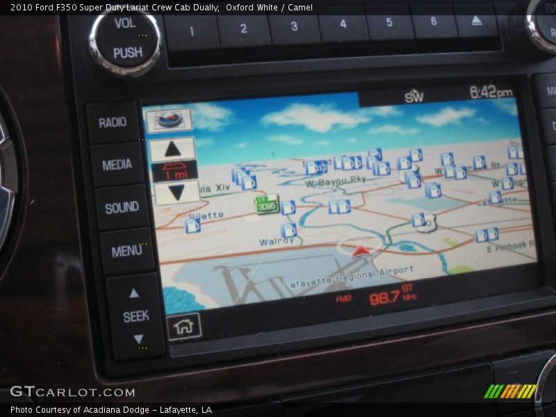 Oxford White / Camel 2010 Ford F350 Super Duty Lariat Crew Cab Dually