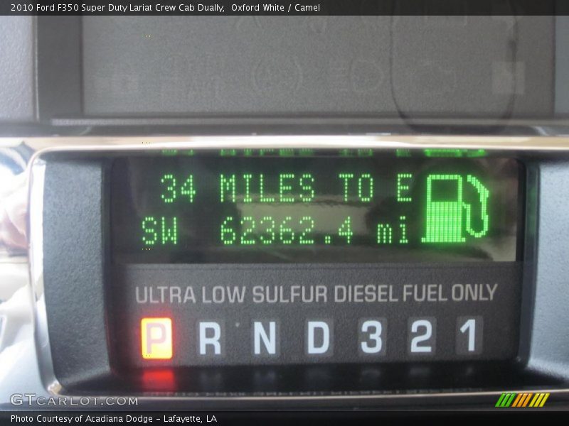 Oxford White / Camel 2010 Ford F350 Super Duty Lariat Crew Cab Dually