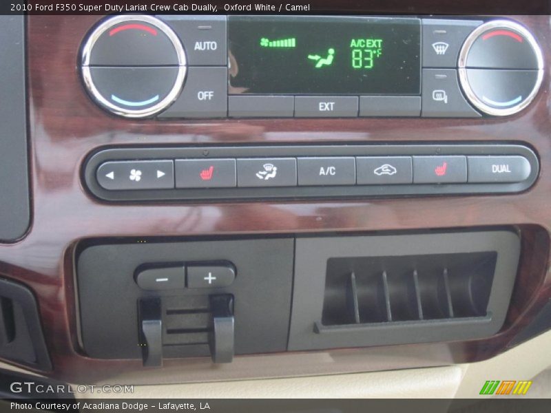 Oxford White / Camel 2010 Ford F350 Super Duty Lariat Crew Cab Dually