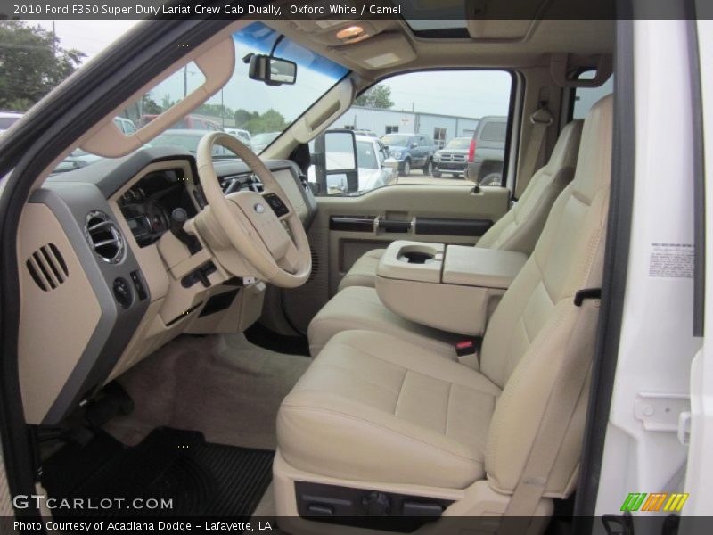 Oxford White / Camel 2010 Ford F350 Super Duty Lariat Crew Cab Dually