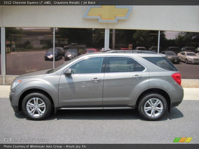 Graystone Metallic / Jet Black 2012 Chevrolet Equinox LT AWD
