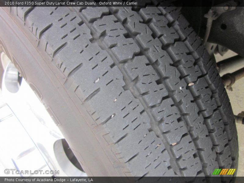 Oxford White / Camel 2010 Ford F350 Super Duty Lariat Crew Cab Dually