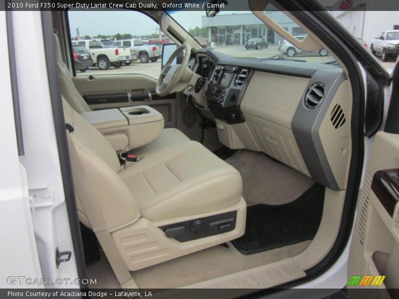 Oxford White / Camel 2010 Ford F350 Super Duty Lariat Crew Cab Dually