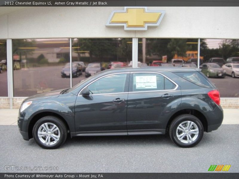 Ashen Gray Metallic / Jet Black 2012 Chevrolet Equinox LS