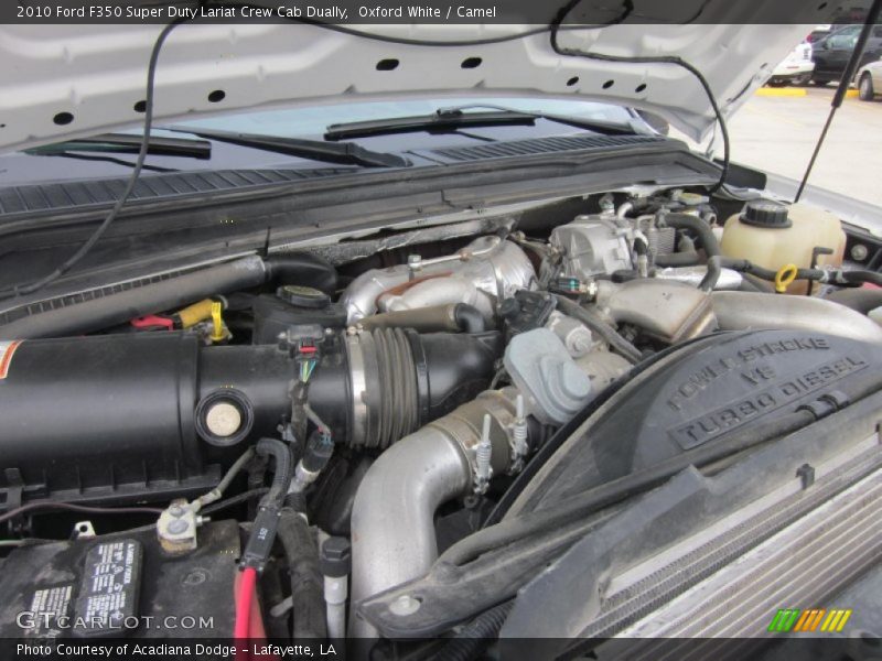 Oxford White / Camel 2010 Ford F350 Super Duty Lariat Crew Cab Dually