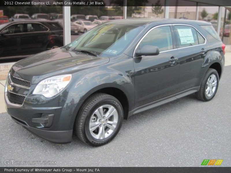 Ashen Gray Metallic / Jet Black 2012 Chevrolet Equinox LS