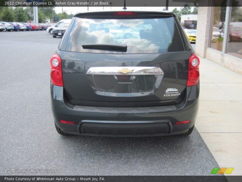 Ashen Gray Metallic / Jet Black 2012 Chevrolet Equinox LS