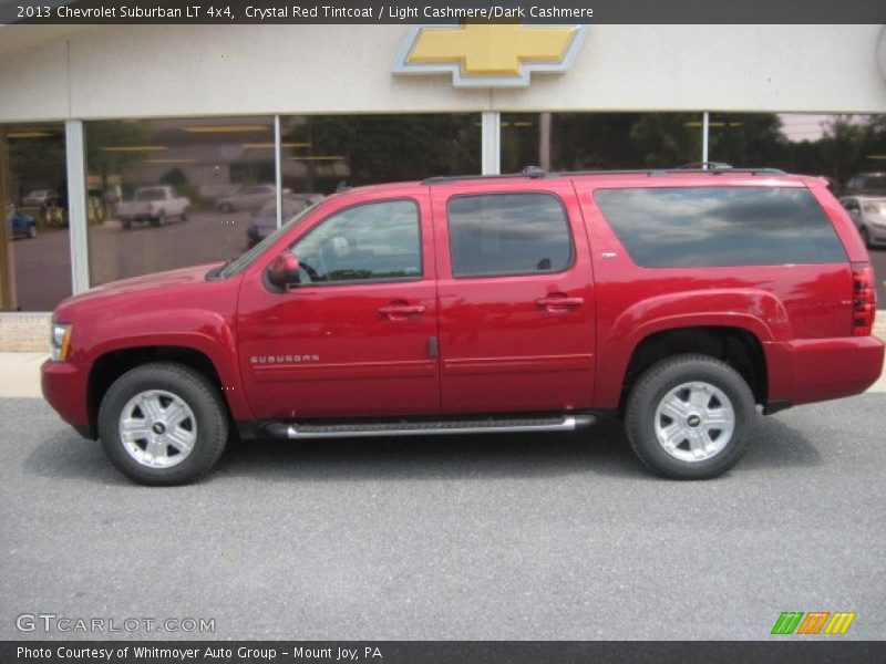 Crystal Red Tintcoat / Light Cashmere/Dark Cashmere 2013 Chevrolet Suburban LT 4x4