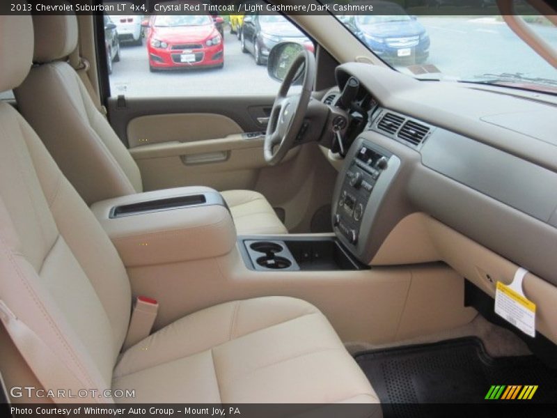 Crystal Red Tintcoat / Light Cashmere/Dark Cashmere 2013 Chevrolet Suburban LT 4x4