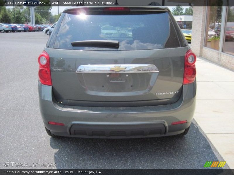 Steel Green Metallic / Jet Black 2012 Chevrolet Equinox LT AWD