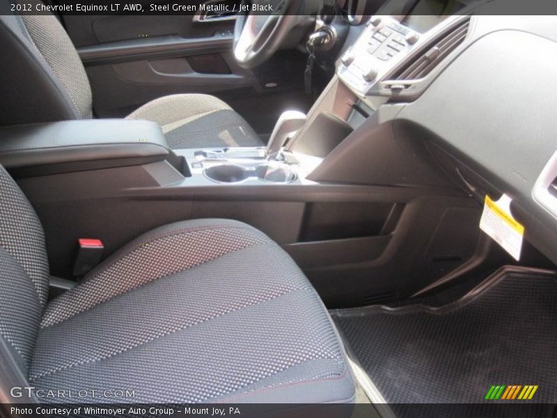Steel Green Metallic / Jet Black 2012 Chevrolet Equinox LT AWD