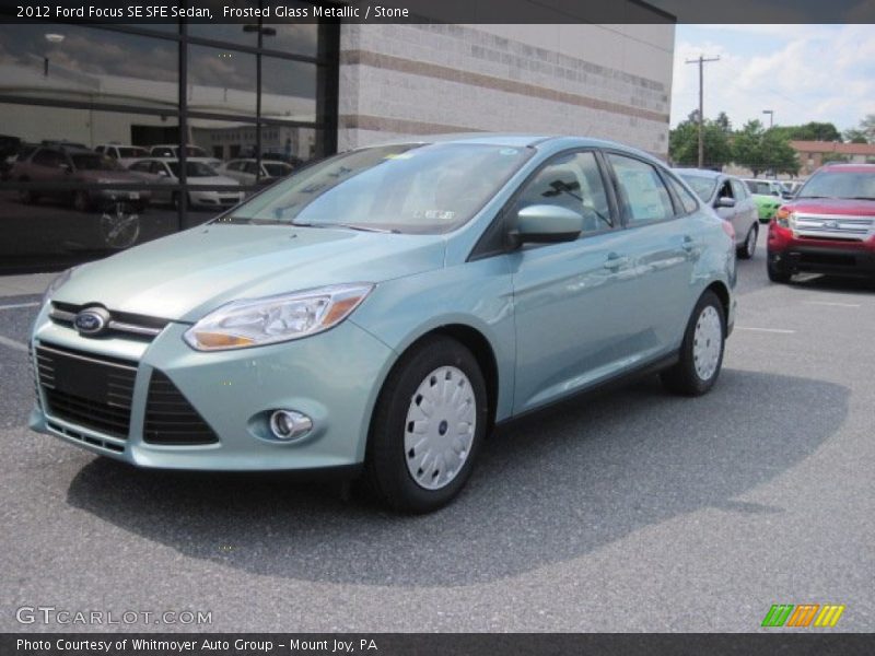 Frosted Glass Metallic / Stone 2012 Ford Focus SE SFE Sedan