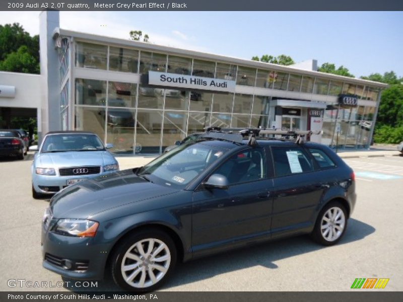 Meteor Grey Pearl Effect / Black 2009 Audi A3 2.0T quattro