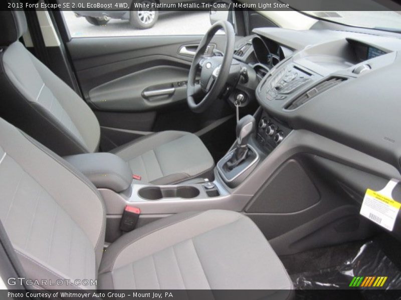 White Platinum Metallic Tri-Coat / Medium Light Stone 2013 Ford Escape SE 2.0L EcoBoost 4WD