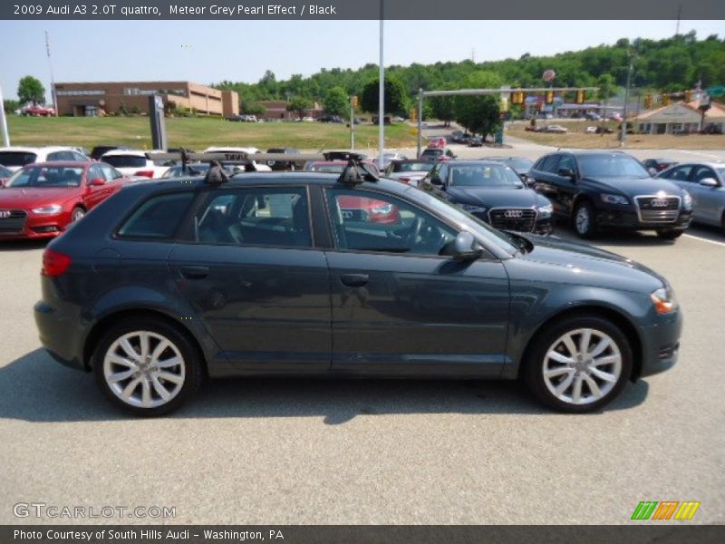 Meteor Grey Pearl Effect / Black 2009 Audi A3 2.0T quattro