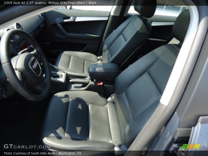 Meteor Grey Pearl Effect / Black 2009 Audi A3 2.0T quattro