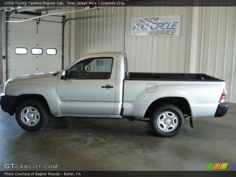 Silver Streak Mica / Graphite Gray 2009 Toyota Tacoma Regular Cab