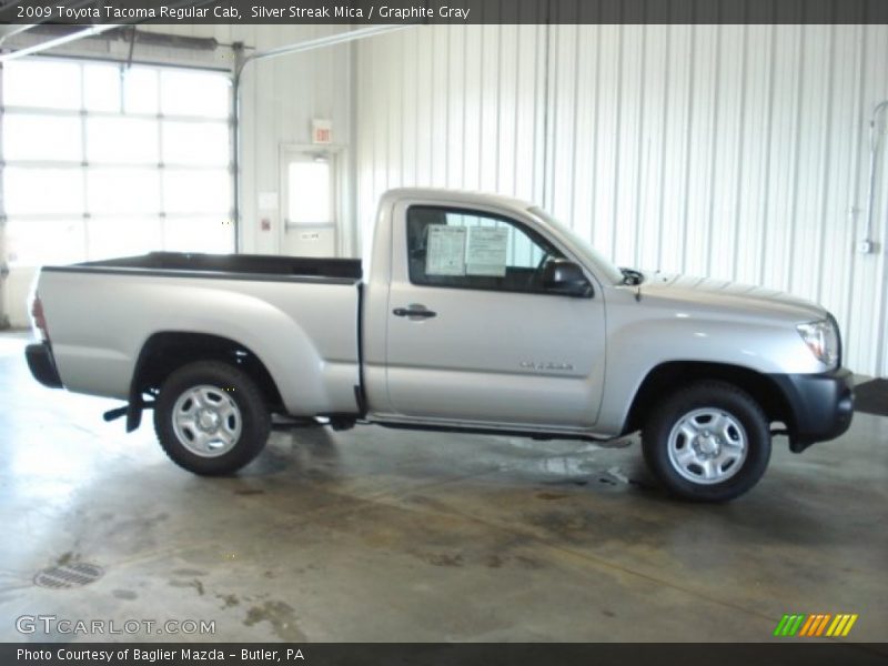 Silver Streak Mica / Graphite Gray 2009 Toyota Tacoma Regular Cab