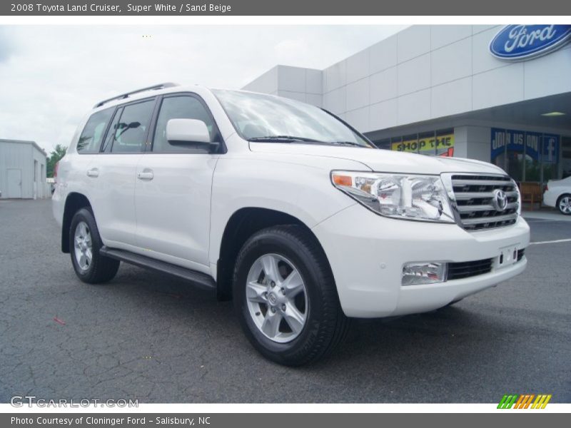 Super White / Sand Beige 2008 Toyota Land Cruiser