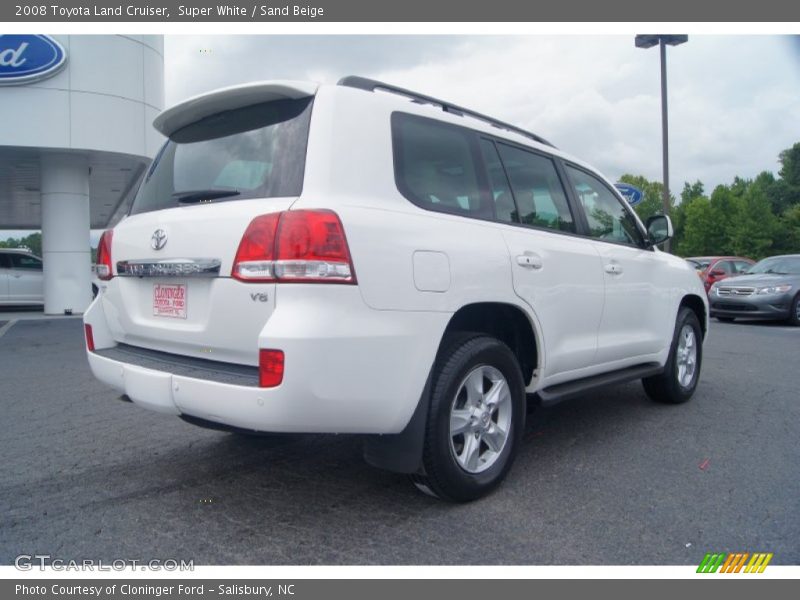 Super White / Sand Beige 2008 Toyota Land Cruiser