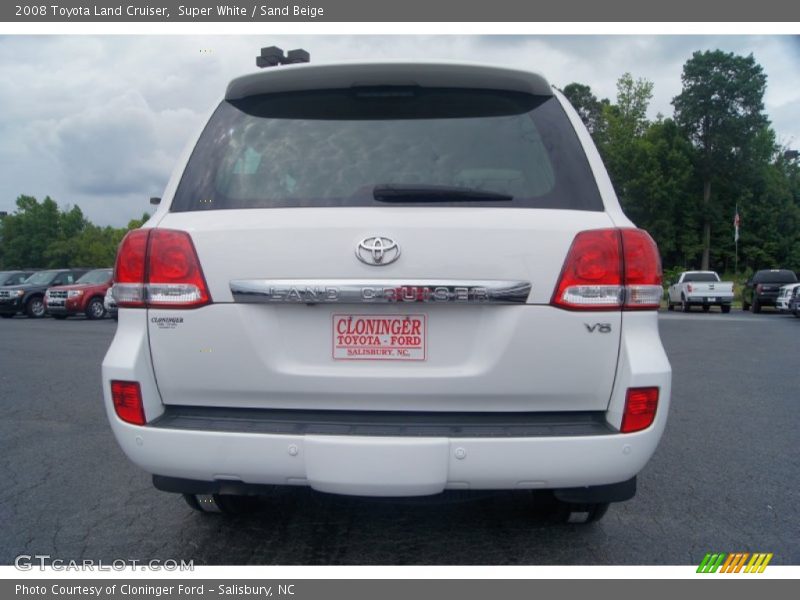 Super White / Sand Beige 2008 Toyota Land Cruiser