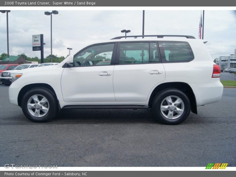 Super White / Sand Beige 2008 Toyota Land Cruiser