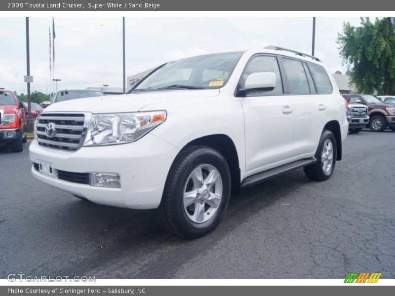 Super White / Sand Beige 2008 Toyota Land Cruiser