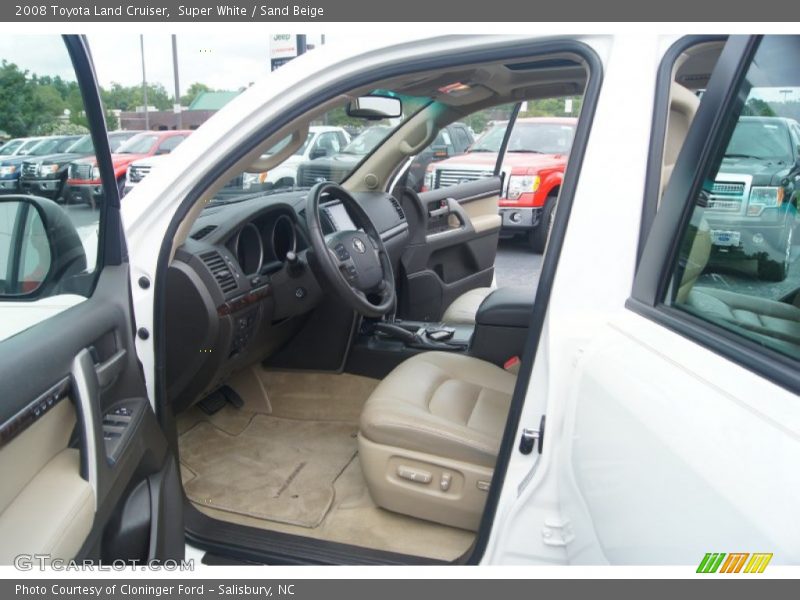 Super White / Sand Beige 2008 Toyota Land Cruiser