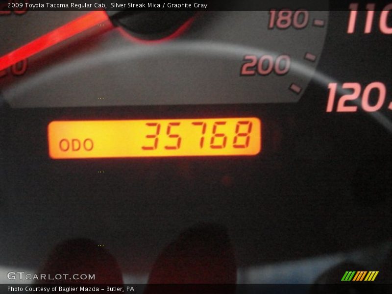 Silver Streak Mica / Graphite Gray 2009 Toyota Tacoma Regular Cab