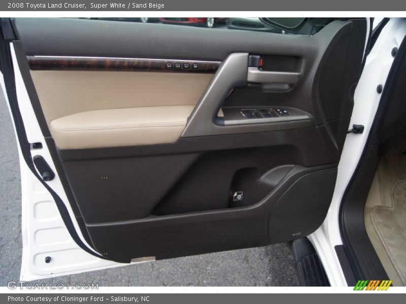Super White / Sand Beige 2008 Toyota Land Cruiser