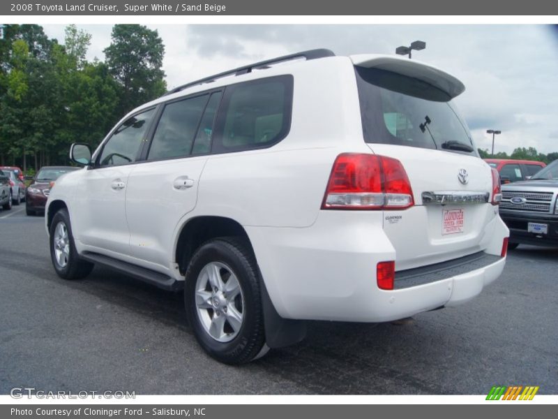 Super White / Sand Beige 2008 Toyota Land Cruiser