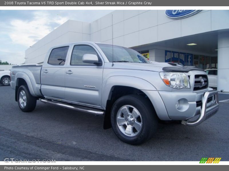 Silver Streak Mica / Graphite Gray 2008 Toyota Tacoma V6 TRD Sport Double Cab 4x4