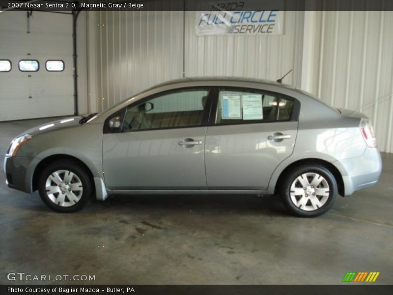 Magnetic Gray / Beige 2007 Nissan Sentra 2.0