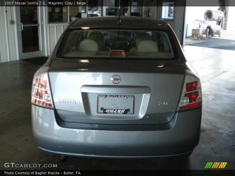 Magnetic Gray / Beige 2007 Nissan Sentra 2.0