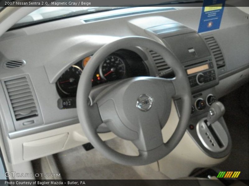 Magnetic Gray / Beige 2007 Nissan Sentra 2.0