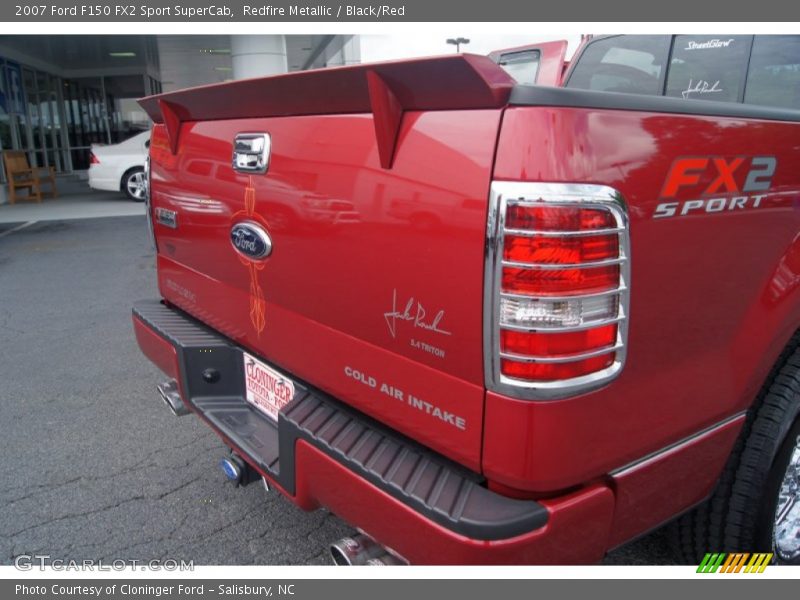 Redfire Metallic / Black/Red 2007 Ford F150 FX2 Sport SuperCab