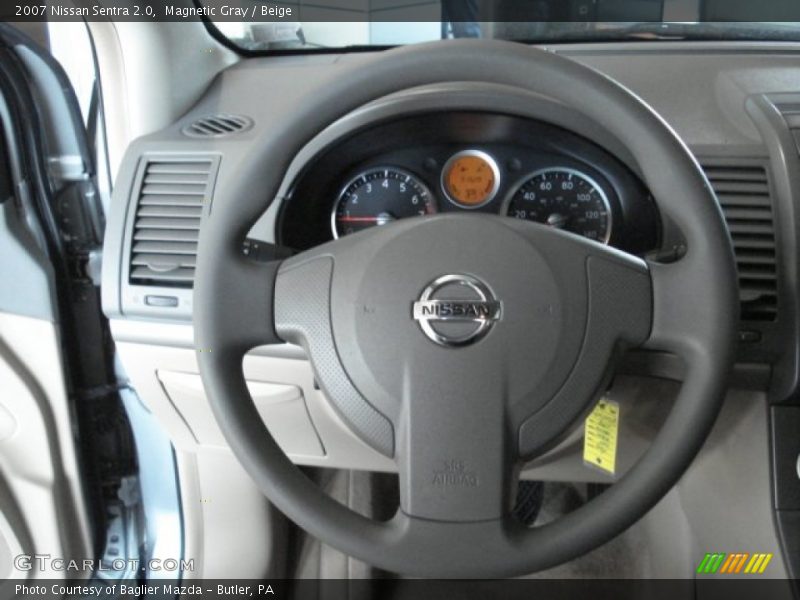 Magnetic Gray / Beige 2007 Nissan Sentra 2.0