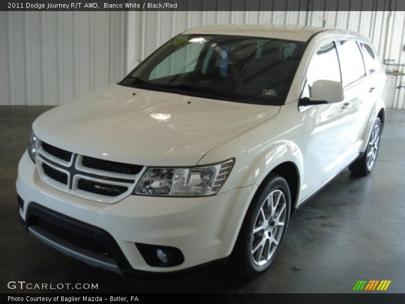 Bianco White / Black/Red 2011 Dodge Journey R/T AWD