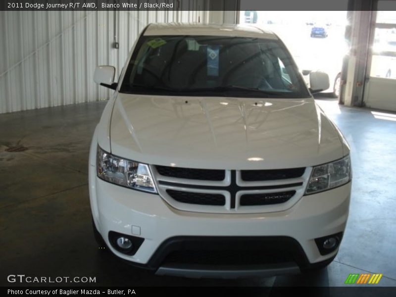 Bianco White / Black/Red 2011 Dodge Journey R/T AWD