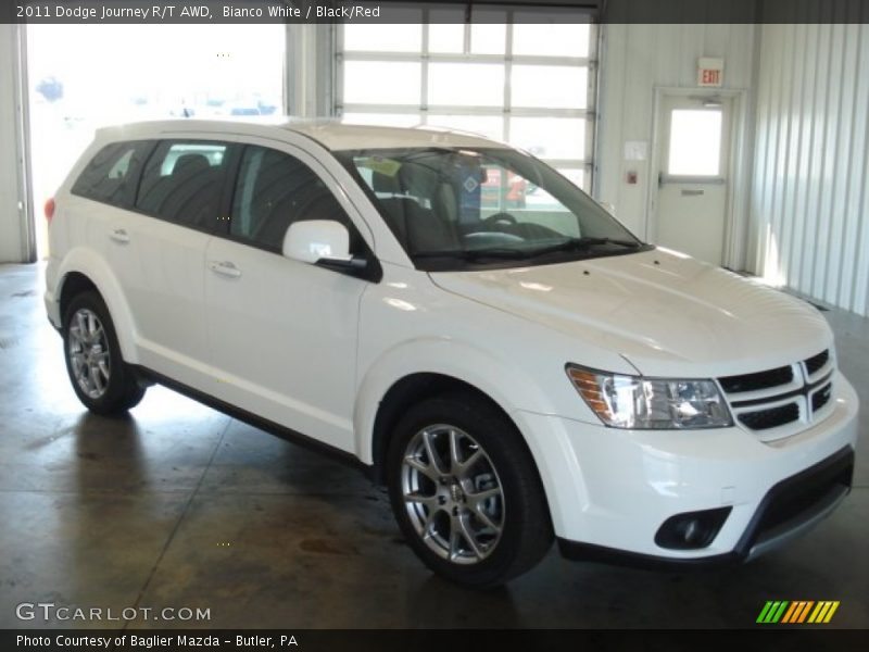 Bianco White / Black/Red 2011 Dodge Journey R/T AWD