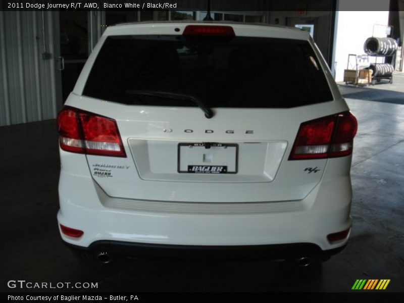 Bianco White / Black/Red 2011 Dodge Journey R/T AWD