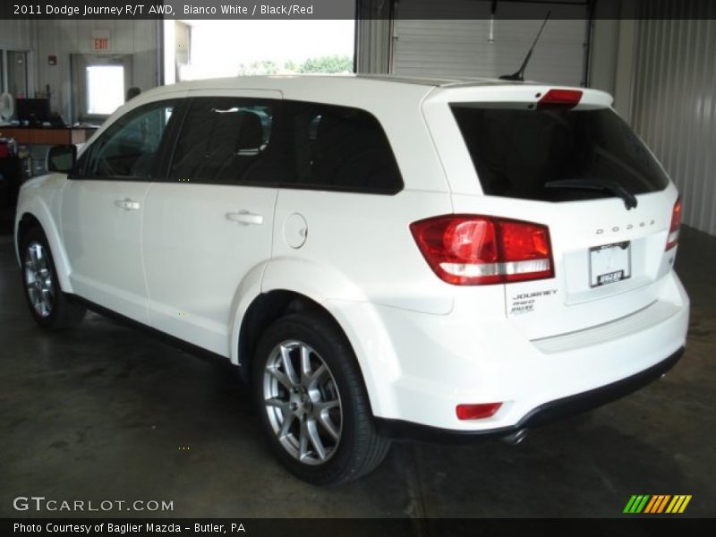 Bianco White / Black/Red 2011 Dodge Journey R/T AWD