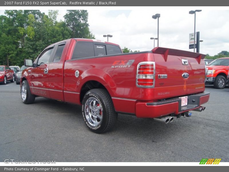 Redfire Metallic / Black/Red 2007 Ford F150 FX2 Sport SuperCab