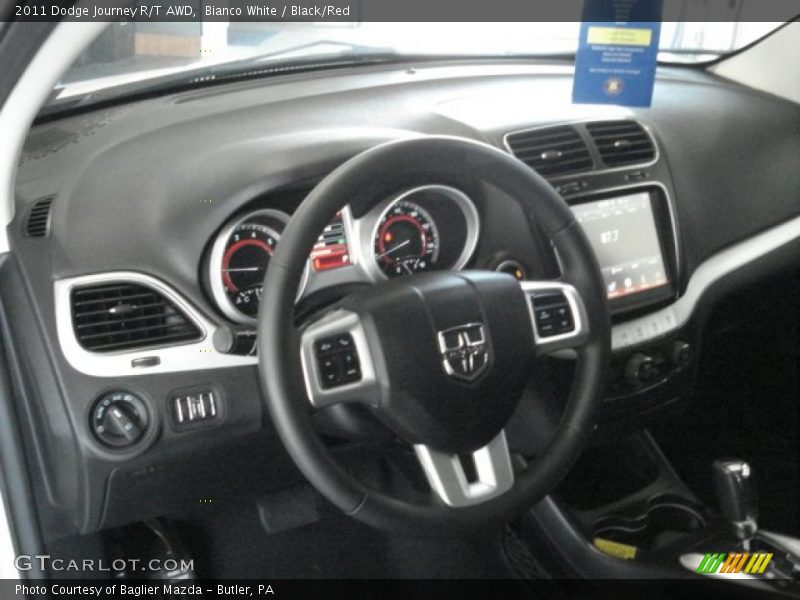Bianco White / Black/Red 2011 Dodge Journey R/T AWD